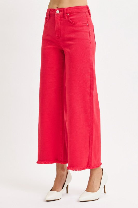 Risen - Scarlet Cropped Wide Jeans