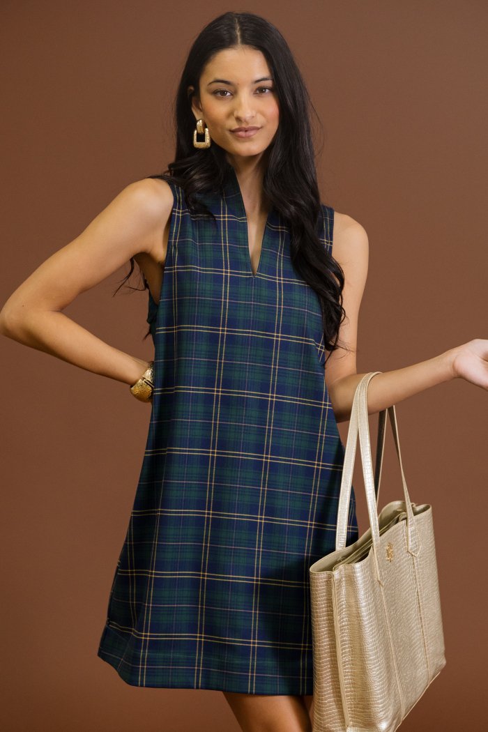 Tartan Plaid Shift Dress