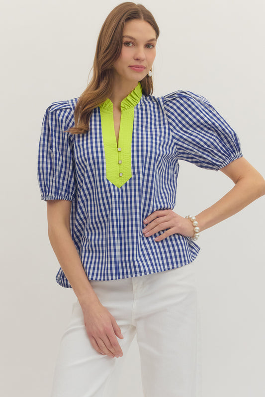 Anna Kathryn Gingham Top