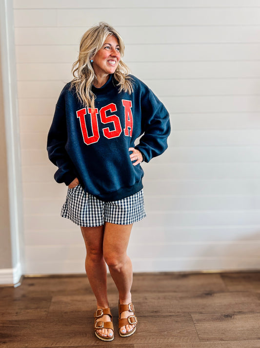 America Reversible MockNeck Sweatshirt
