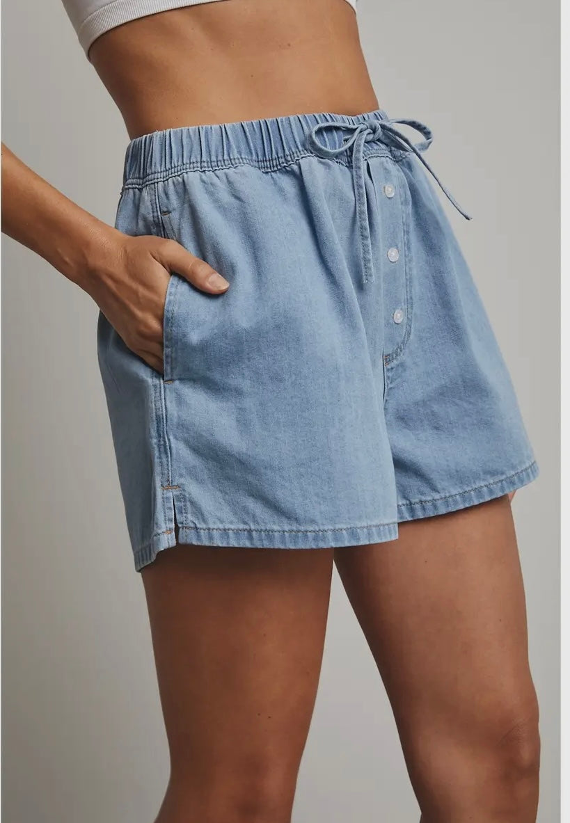 Long Vacay Denim Shorts