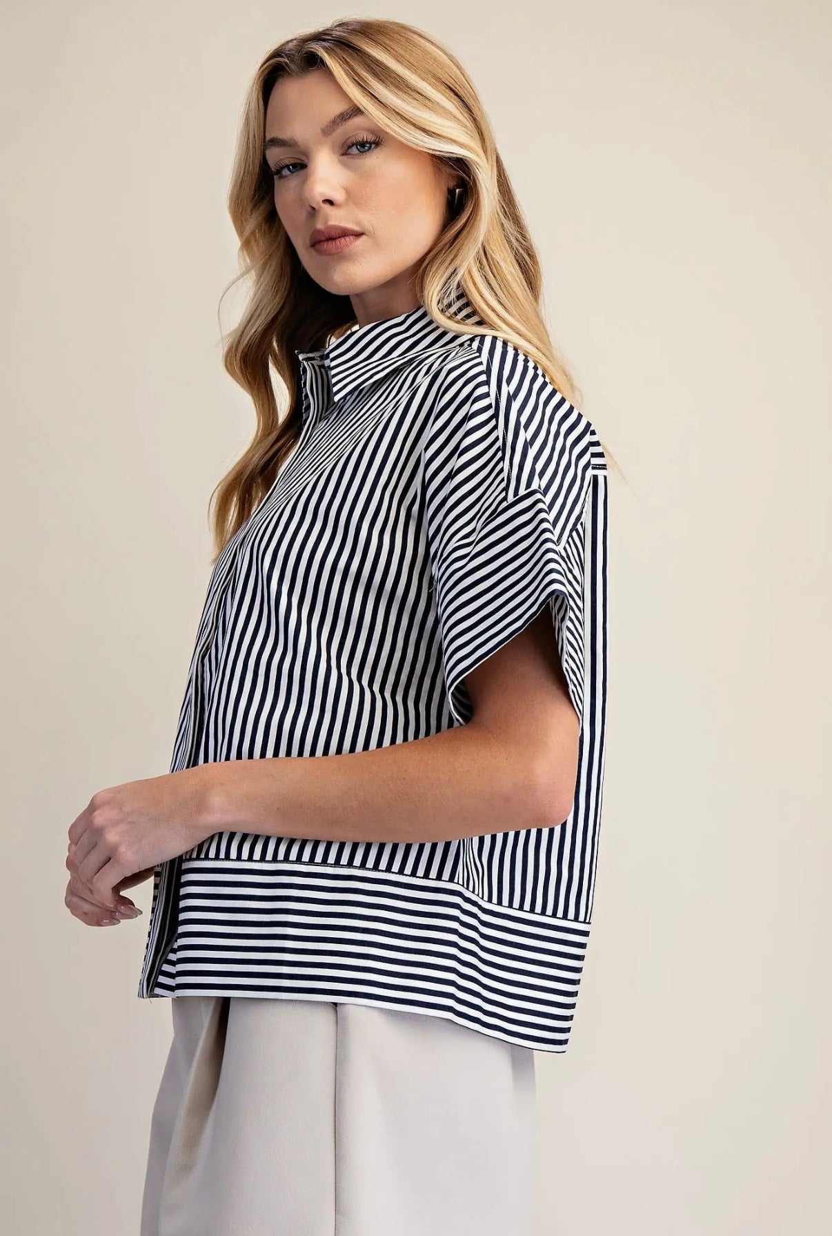 Ocean Breeze Stripe Top