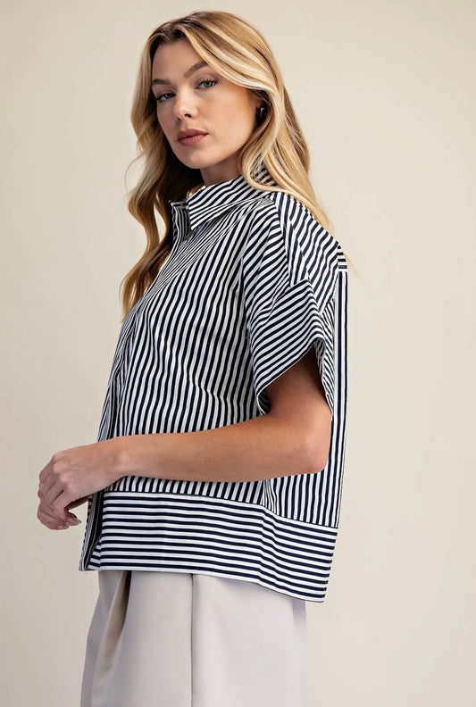 Ocean Breeze Stripe Top