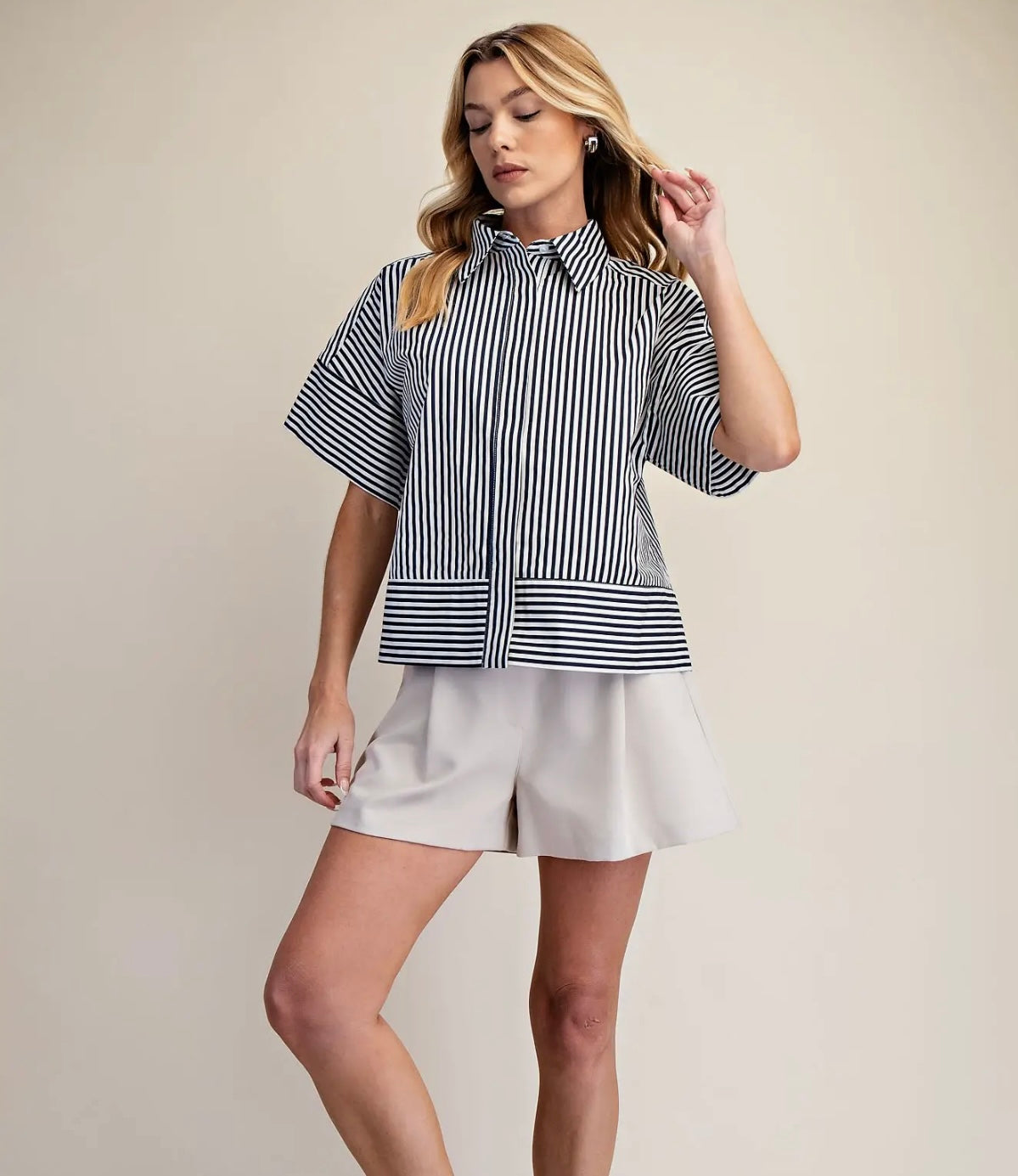 Ocean Breeze Stripe Top