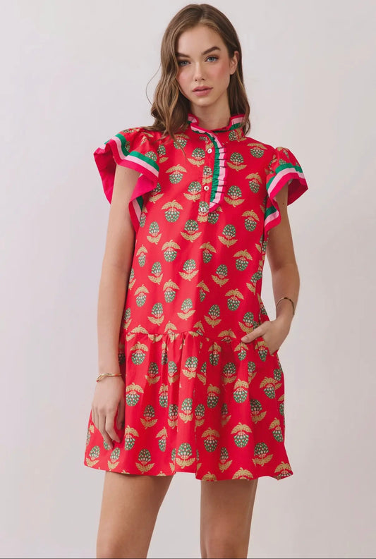 Tropical Punch Mini Dress