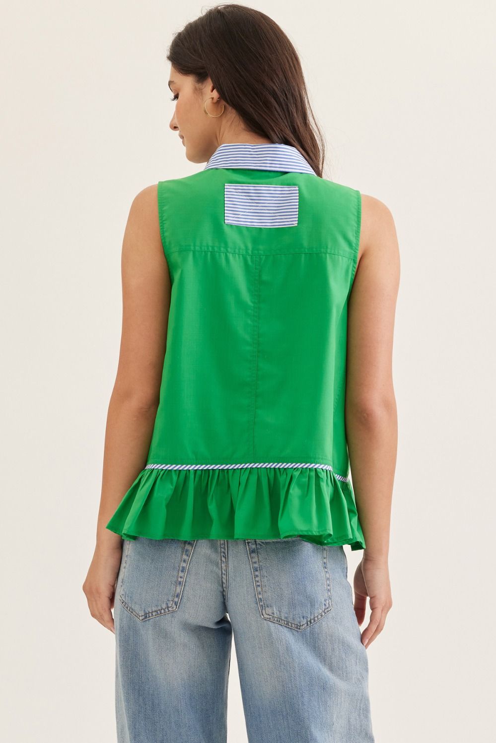 Clover Coast Peplum Top