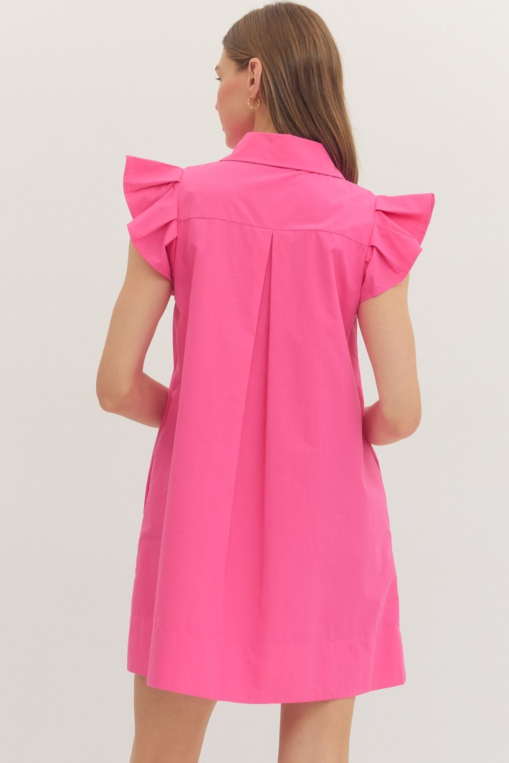 Pink Sweetheart Ruffle Mini Dress
