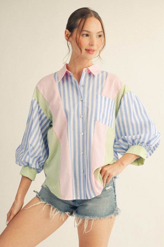 Boardwalk Breeze Stripe Top
