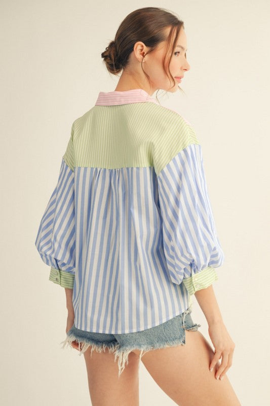Boardwalk Breeze Stripe Top