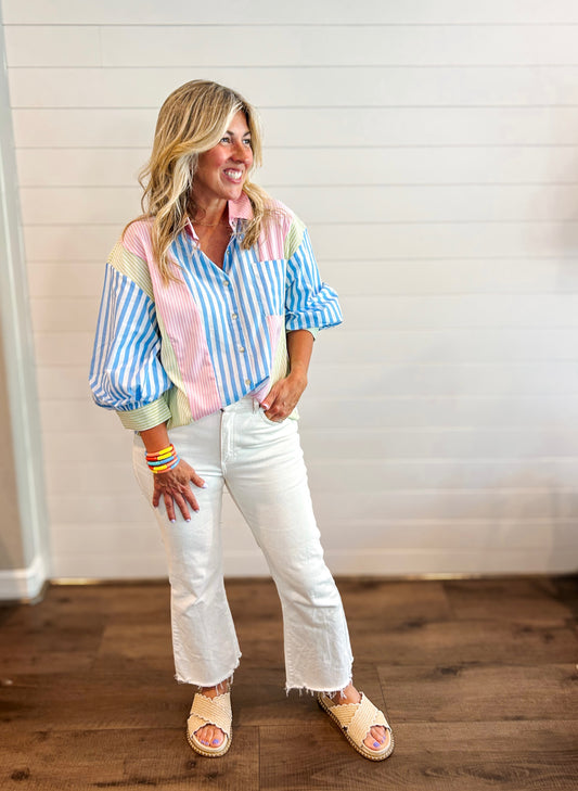 Boardwalk Breeze Stripe Top