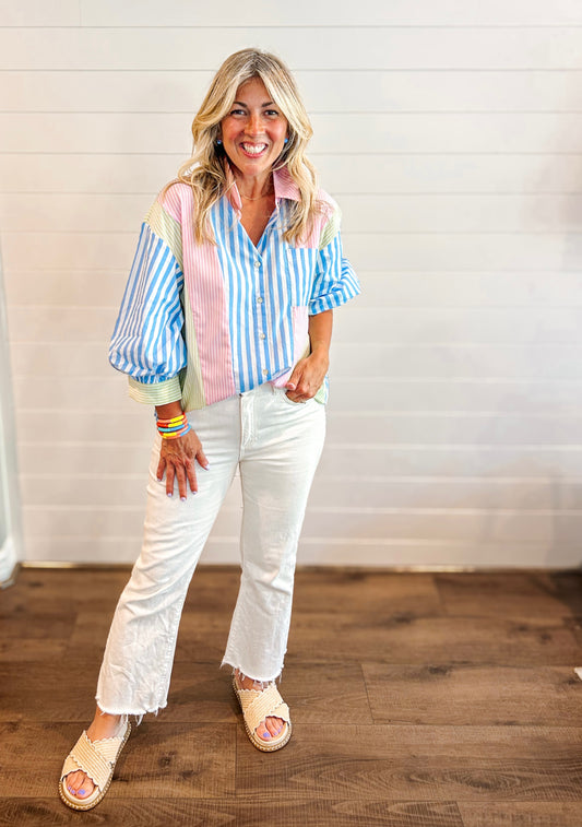 Boardwalk Breeze Stripe Top