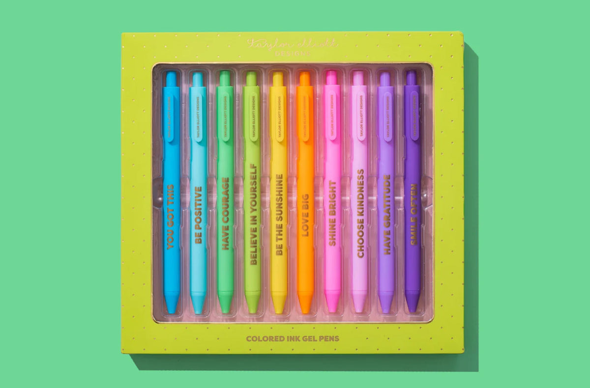 Motivational Gel Pen Set - 10