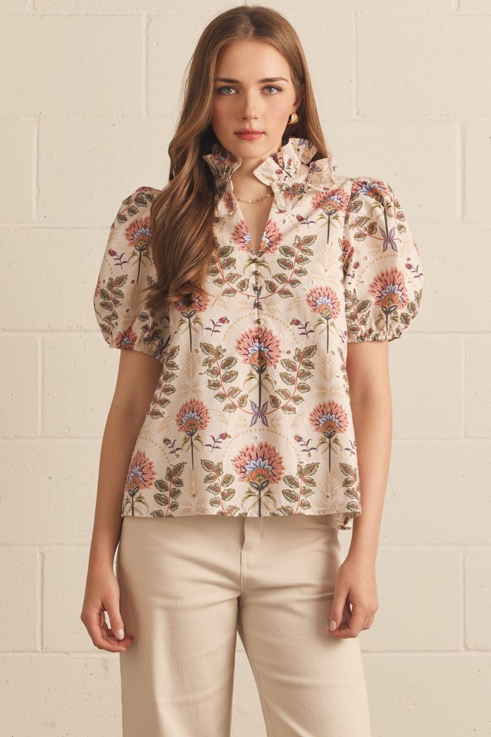Amy Eyelet Top