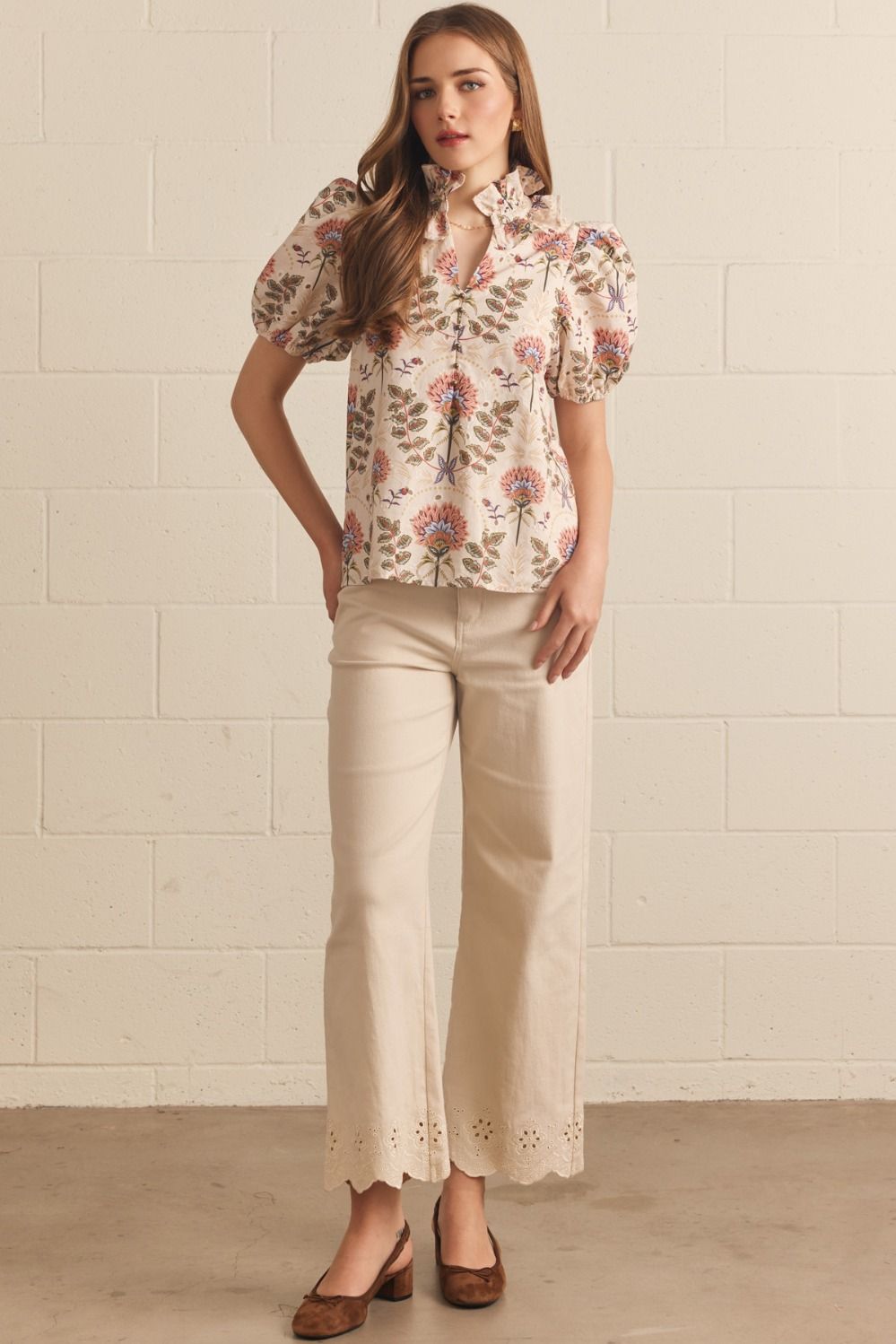 Amy Eyelet Top