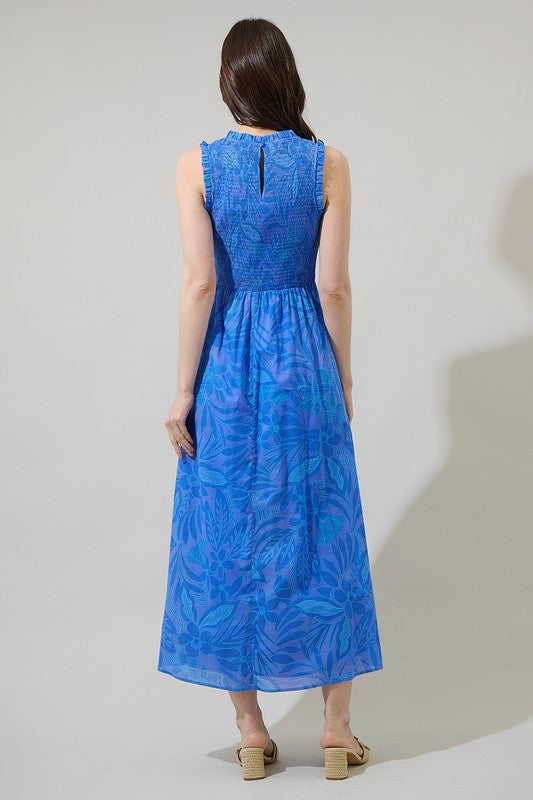 Warren Floral Smocked Midi Dress