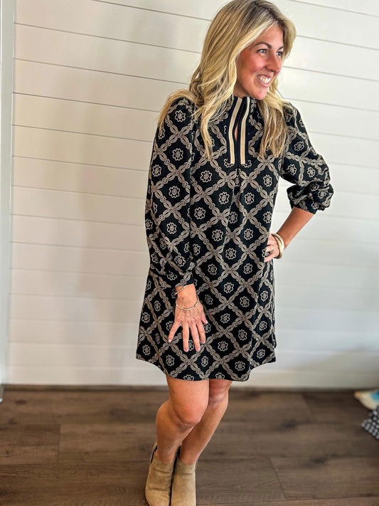 Darling Mini Dress in Black