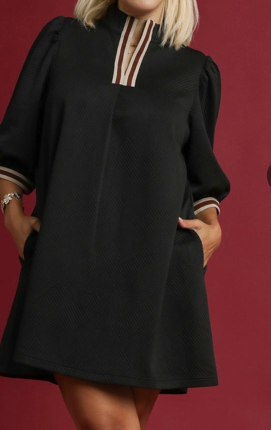 High Neck Mini Dress