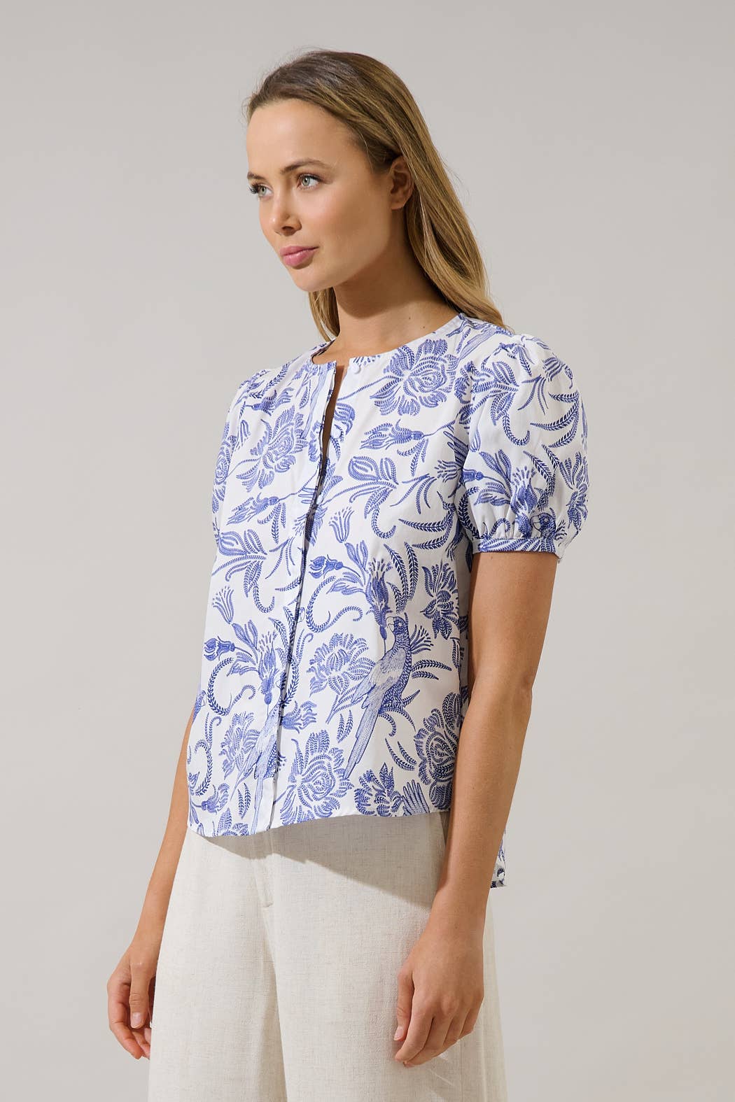 Hiller Button Down Top