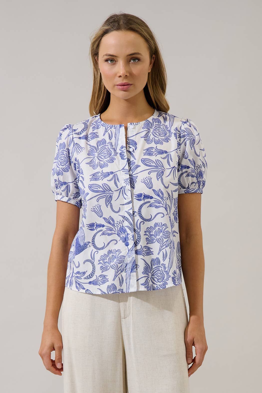 Hiller Button Down Top