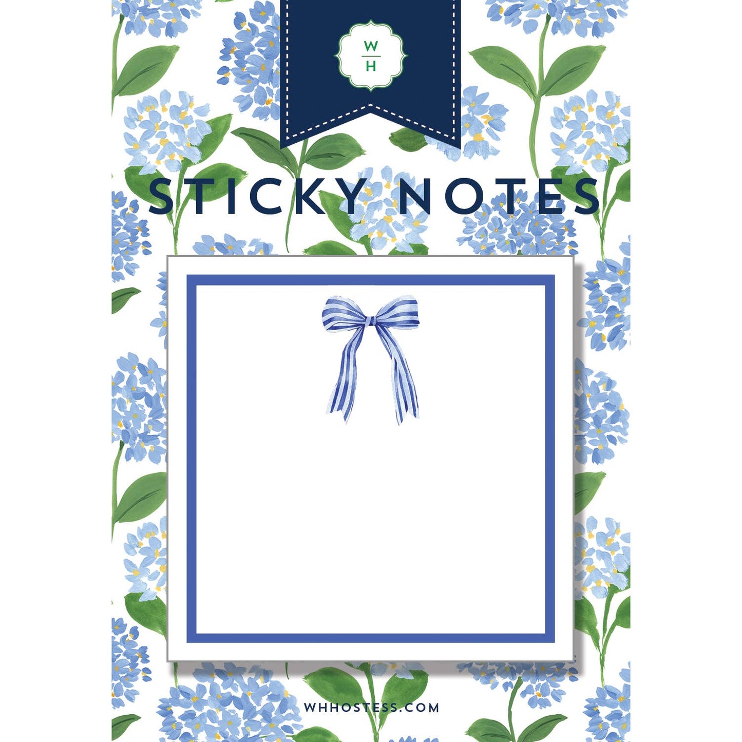 Striped Bow Single Sticky Notes