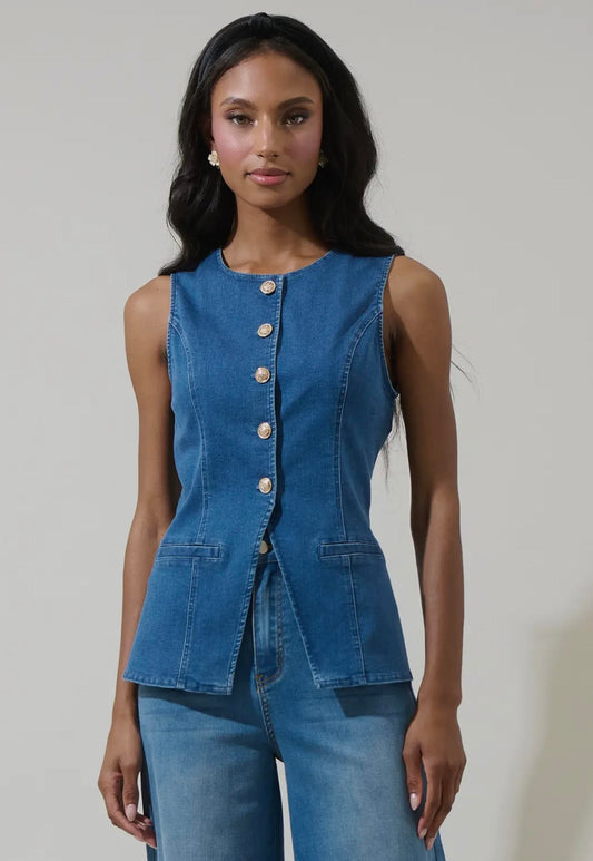 Blue Jean Baby Denim Vest